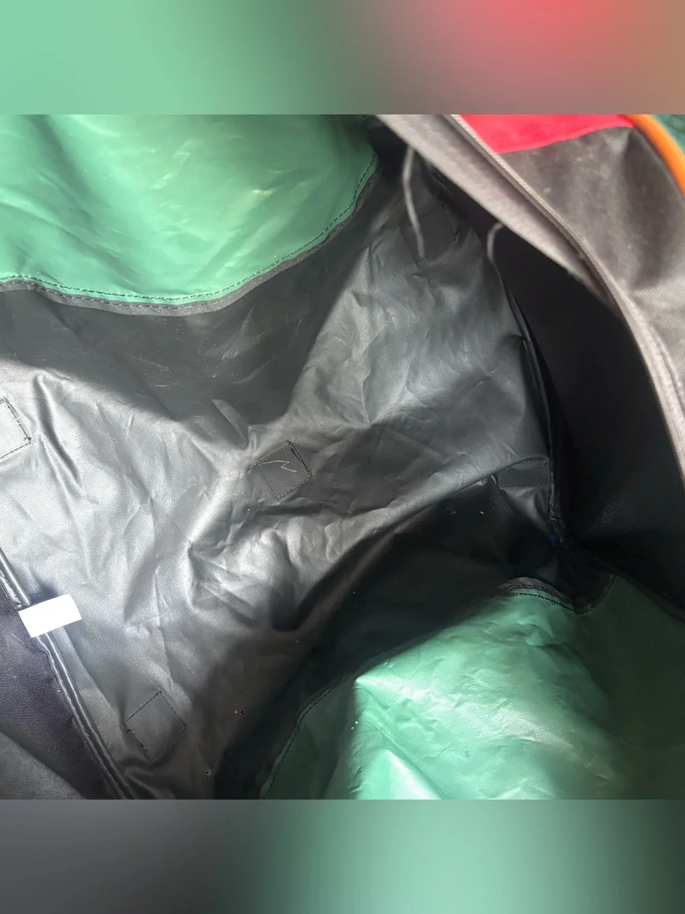 Vintage 90s Salomon Duffle Bag Green Black Club Line Streetwear Luggage